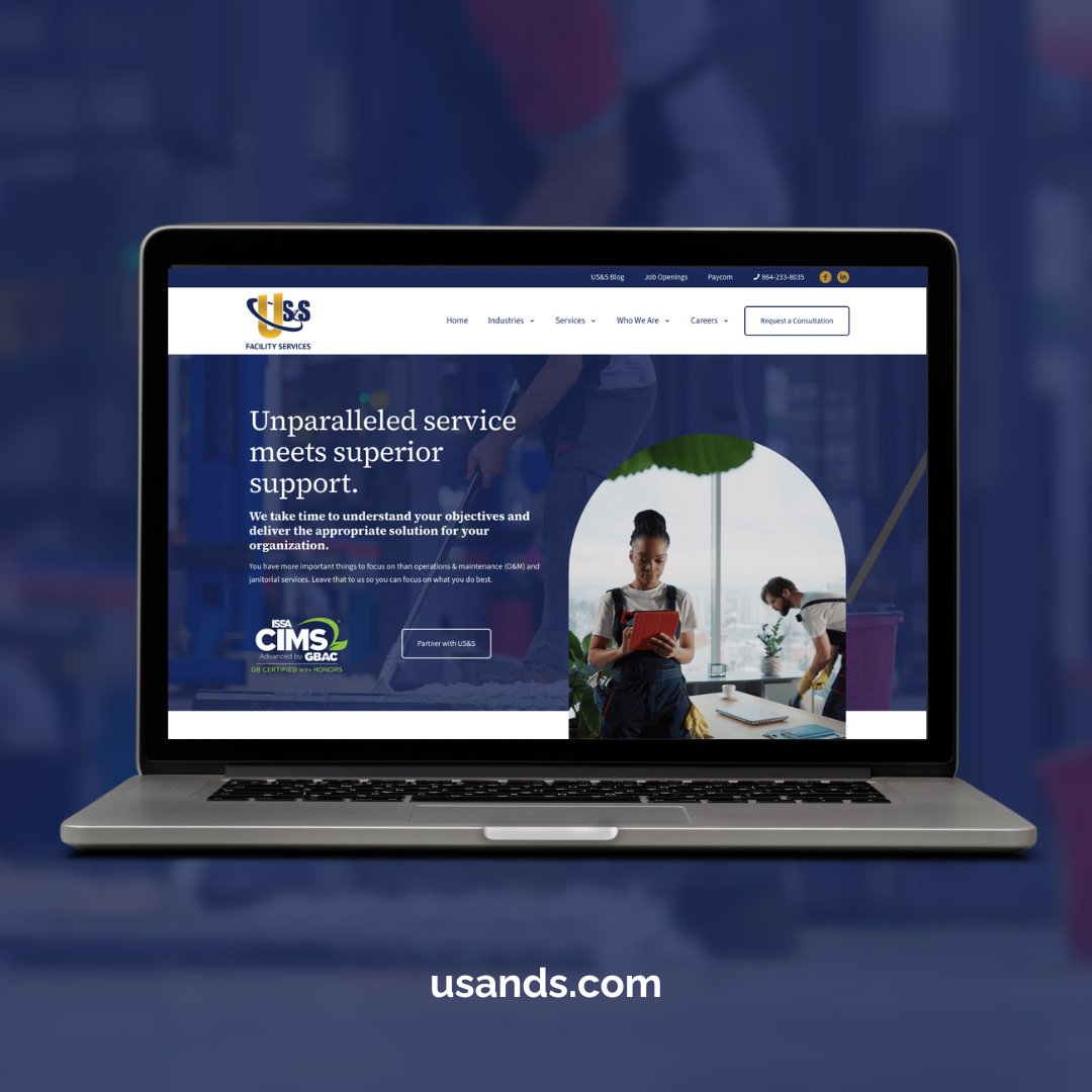 We collaborated with US&amp;S, a company that embodies dedication, ownership, and authenticity in everything they do. Check out our online portfolio to see their new branding. 
bit.ly/3PCEJw4