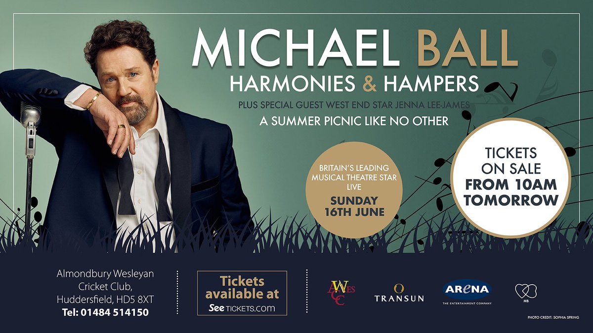 Looking forward to performing alongside @mrmichaelball in Huddersfield this summer seetickets.com/event/michael-…