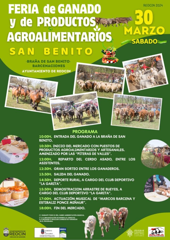 afca_es's tweet photo. No podemos irnos sin recomendaros planes para estos días de #SemanaSanta en #Cantabria #feriasganaderas #mercadosagroalimentarios #sobaos #quesadas #ganadería #alimentosdeCantabria
https://t.co/FBXZMrurZw https://t.co/vcJEuK6Sxe