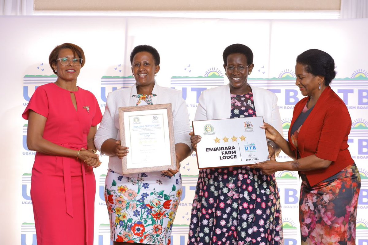 This morning our CEO @ByamugishaJean joined @TourismBoardUg Chairperson and CEO @LillyAjarova at the award ceremony for the 35 graded and classified hotels. We continue to work with all stakeholders to regulate our sector. Congrats to all the winners.