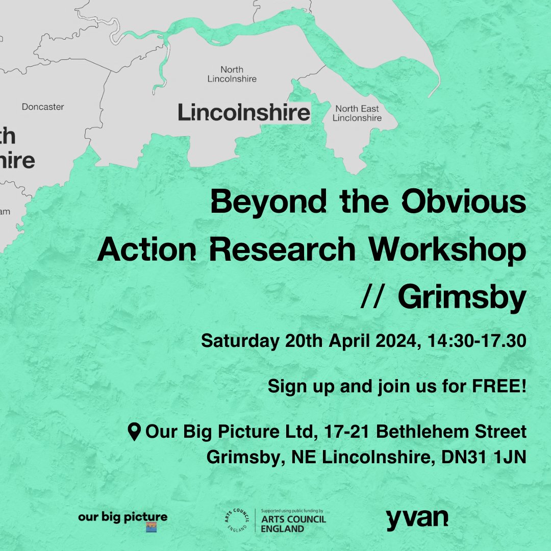 Artists, makers, arts workers and creative practitioners! Come along to our action research workshop in Grimsby. Explore ways in which we can deconstruct barriers to help us collectively thrive in the arts sector. Sign up & find out more: eventbrite.co.uk/e/beyond-the-o…