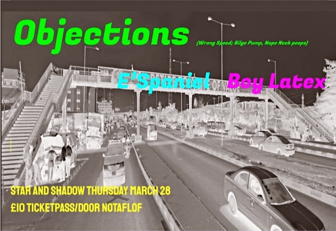 ❗️EW RECOMMENDS❗️ After a barnstorming show for us last year, @ObjectionsBand bring their wonky rock joy to @StarAndShadow tomorrow courtesy of The Unit Ama, with support from @Espanielmusic and Boy Latex. Go and observe!