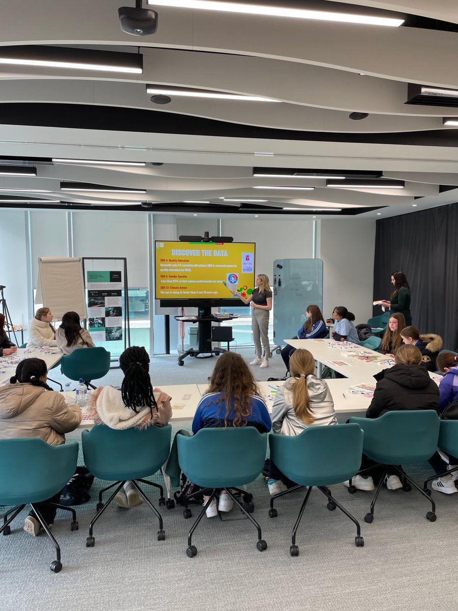 LifeAtNetApp's tweet image. You can’t be what you can’t see. NetApp Women in Tech volunteers welcomed a group of sixth-grade girls to our Cork IHQ to join our “Be a Fact-ivist&quot; #DataExplorers lesson and learn about tech careers. 

#NetAppCares #LifeatNetApp #HERstoryMonth #InternationalWomensDay