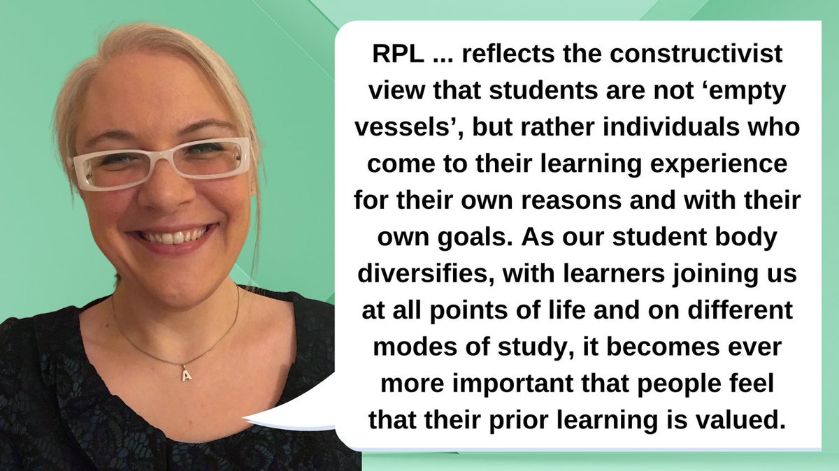 SCQFPartnership's tweet photo. ❓Do you know what Recognition of Prior Learning (RPL) is? It can save you time by ensuring you're not repeating learning that you've already achieved
💡Our latest blog, from Dr Alison Eales of @QAAScotland shines the spotlight on RPL - 
https://t.co/IRh9KhHdv5

#lifelonglearning https://t.co/SIlCVfc0Y0