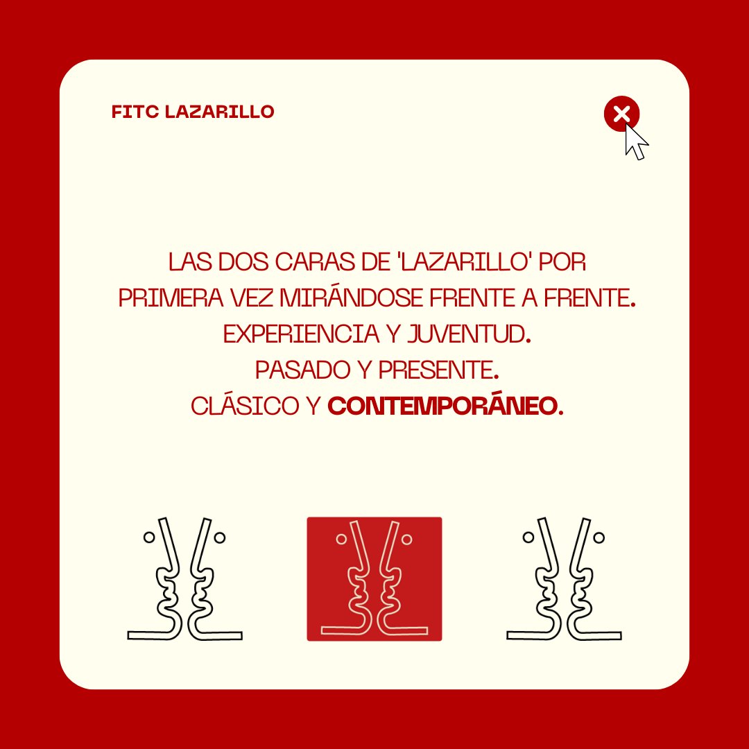 FITC_Lazarillo's tweet photo. ¡OS PRESENTAMOS NUEVO LOGO!

Todo cambia, y nosotros, al cumplir 50 años, también. 

Ahora no tenemos una cara... ¡tenemos dos! https://t.co/C6J7KI2DPd