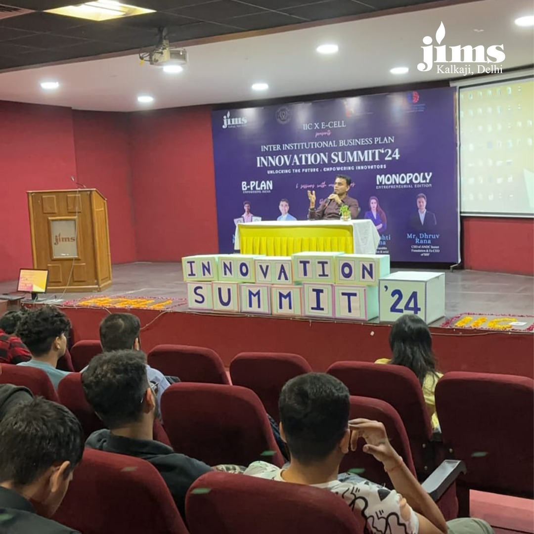 Glimpses of INNOVATION SUMMIT'24' organised by INSTITUTION'S INNOVATION COUNCIL in collaboration with ECELL of JIMS KALKAJI on 18th and 19th March, 2024 at Jims Kalkaji.
#JIMSKALKAJI #innovationsummit #managementstudies #IIC