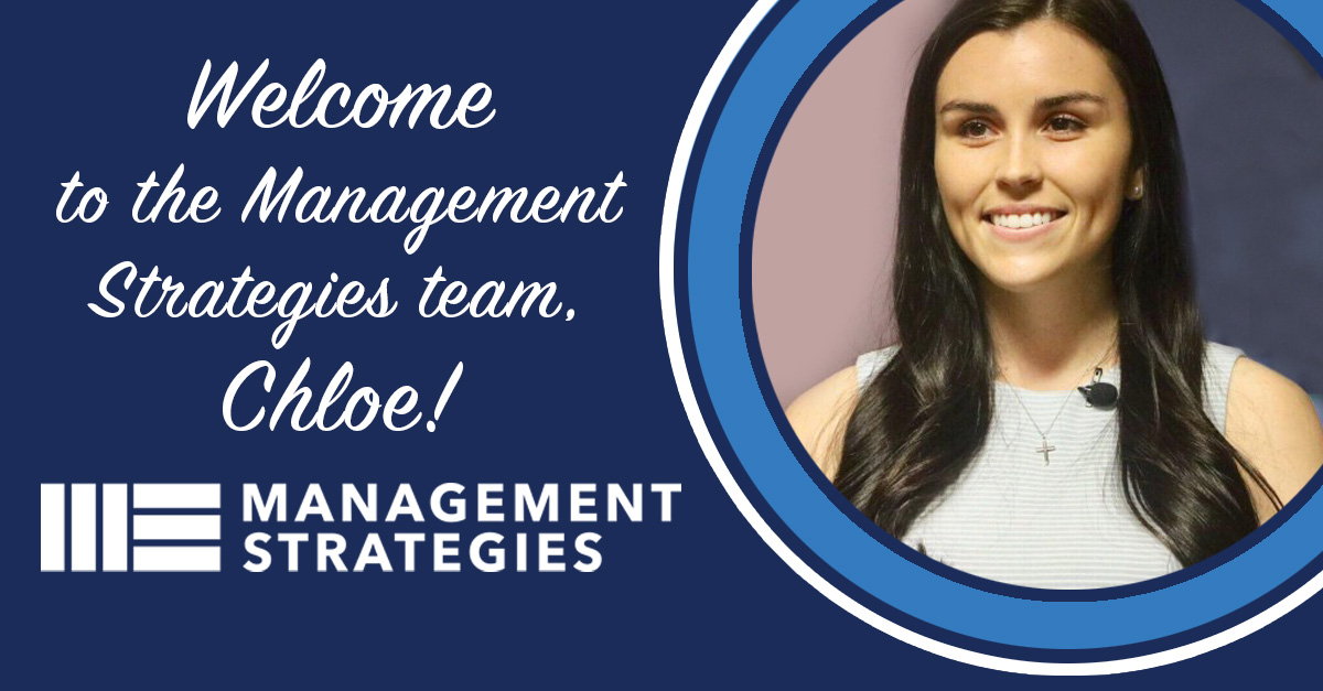 Welcome to Management Strategies, Chloe Conboy! 
We’re so excited to have you on the team!  

Learn more: managementstrategies.com/our-team/ 

#managementstrategies #WOSB #welcometotheteam #newbeginnings #employeespotlight