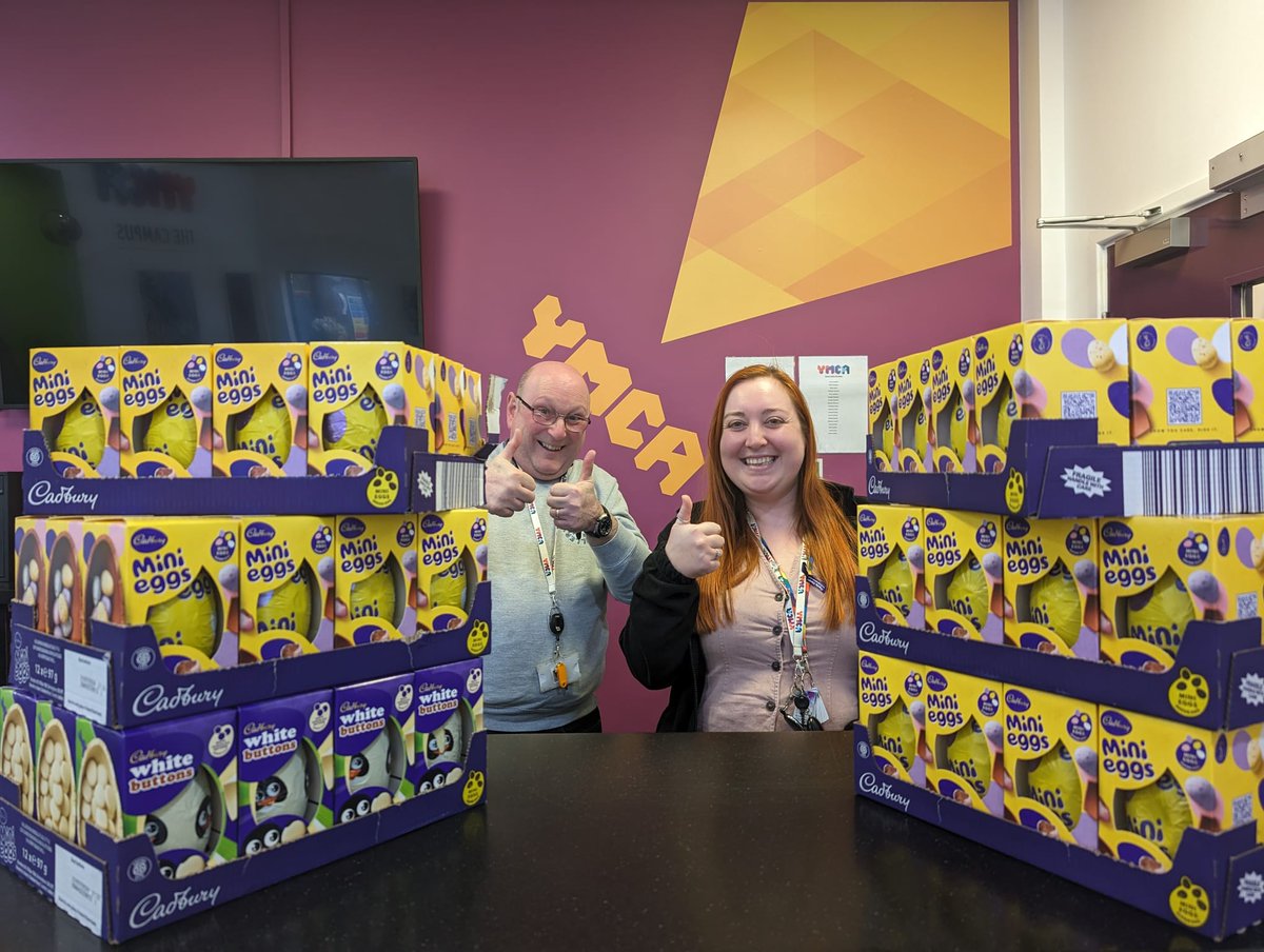 Thank you Derby Grammar School for supporting us this Easter. @DerbyGrammar have donated lots of chocolate eggs ready to be given out to our residents, students and the children we support. Thank you so much for your continued donations at Easter and throughout the year.