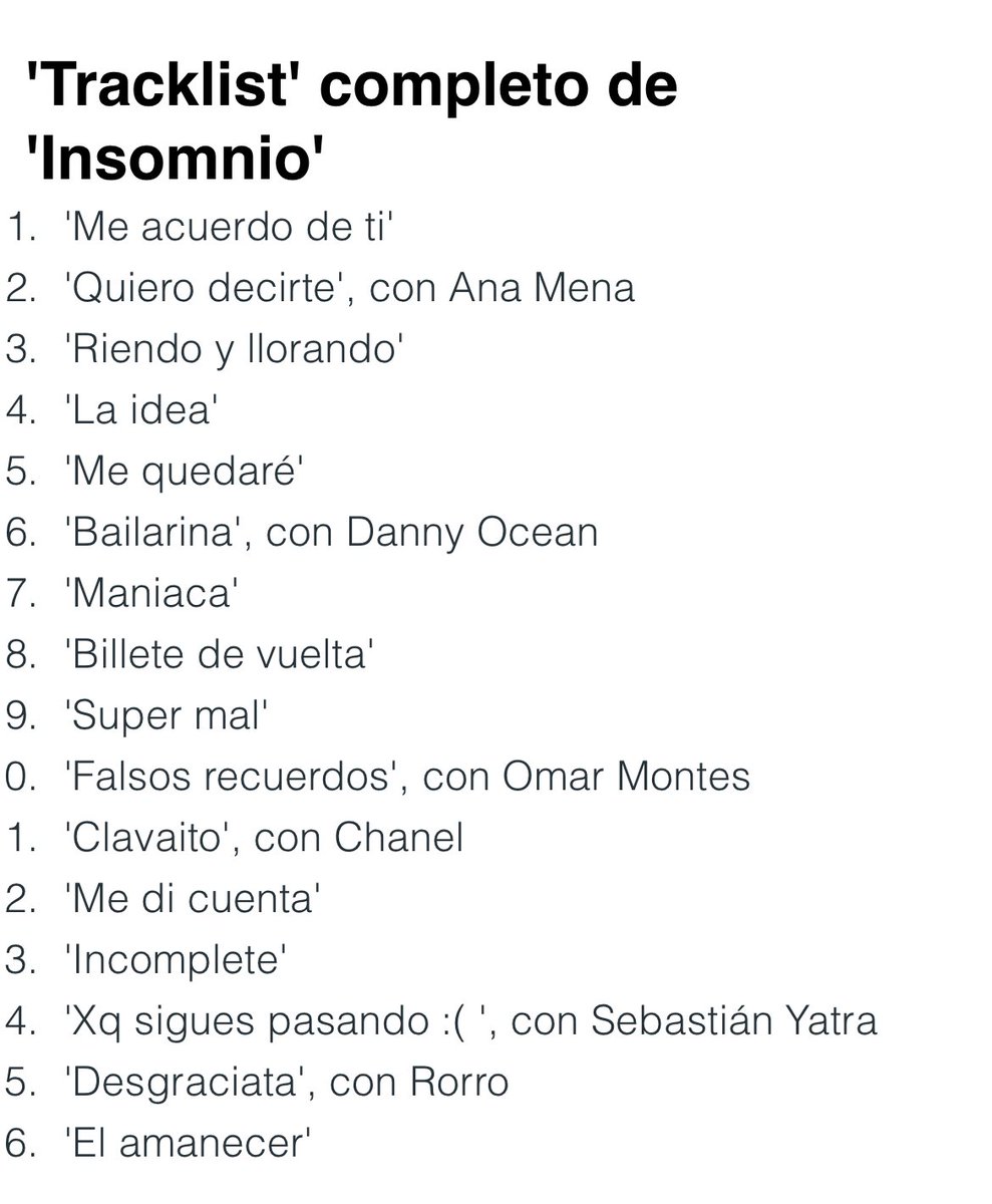 💥¡BOMBA!  ‘Insominio’📀, llegará el próximo 5 de abril y, tal y como el propio <a href="/AbrahamMateo/">Abraham Mateo</a> acaba de desvelar, contará con nada menos que 16 temazos para comenzar su nuevo tour..🪩🩰
#abrahammateo #insomnio #Spotify #YouTube #ITunes #SoundCloud #AmazonMusic