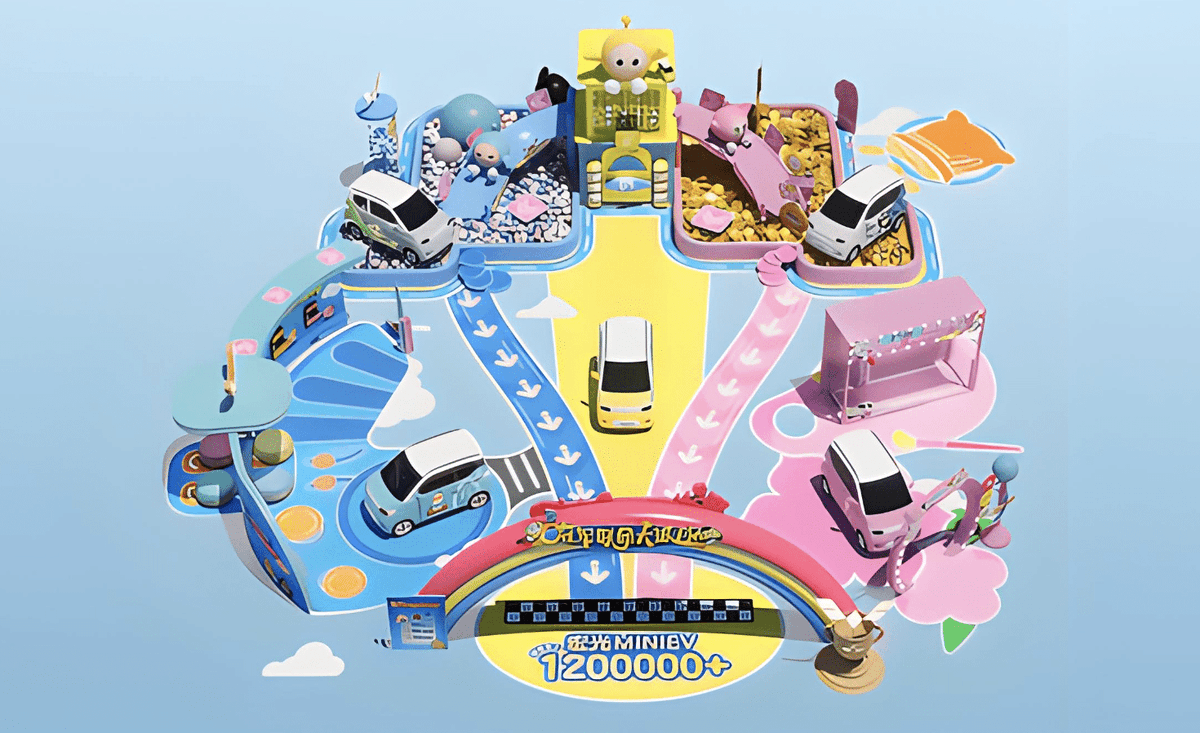 China_UNCUT's tweet image. New Wuling Mini EV was produced in collaboration with a popular mobile game. Level of cuteness: 11/10 #miniev #electricvehicle