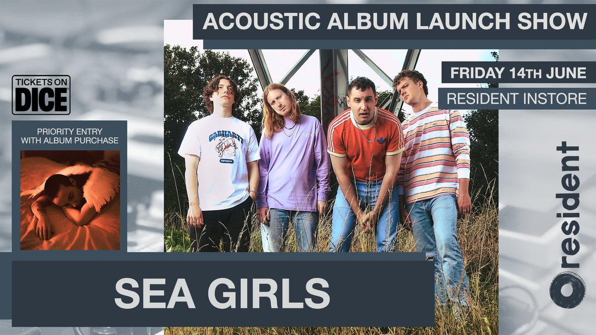This June @SeaGirls are stopping by for an acoustic instore performance in celebration of their new album 'Midnight Butterflies'... Grab a *signed* album + entry here: link.dice.fm/ef682f2100f4