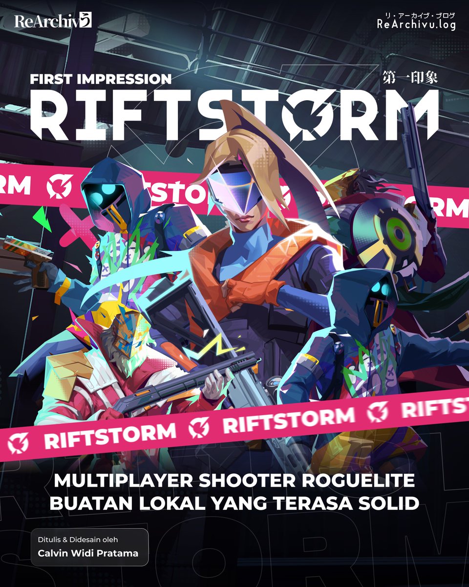 First Impression RIFTSTORM Indonesia Hi Librarian! Industri game lokal kembali menghadirkan suatu game yang sangat menarik untuk dibahas karena game ini punya potensi yang tinggi dan menjanjinkan dari playtest yang disajikan, yaitu Riftstorm. #riftstorm