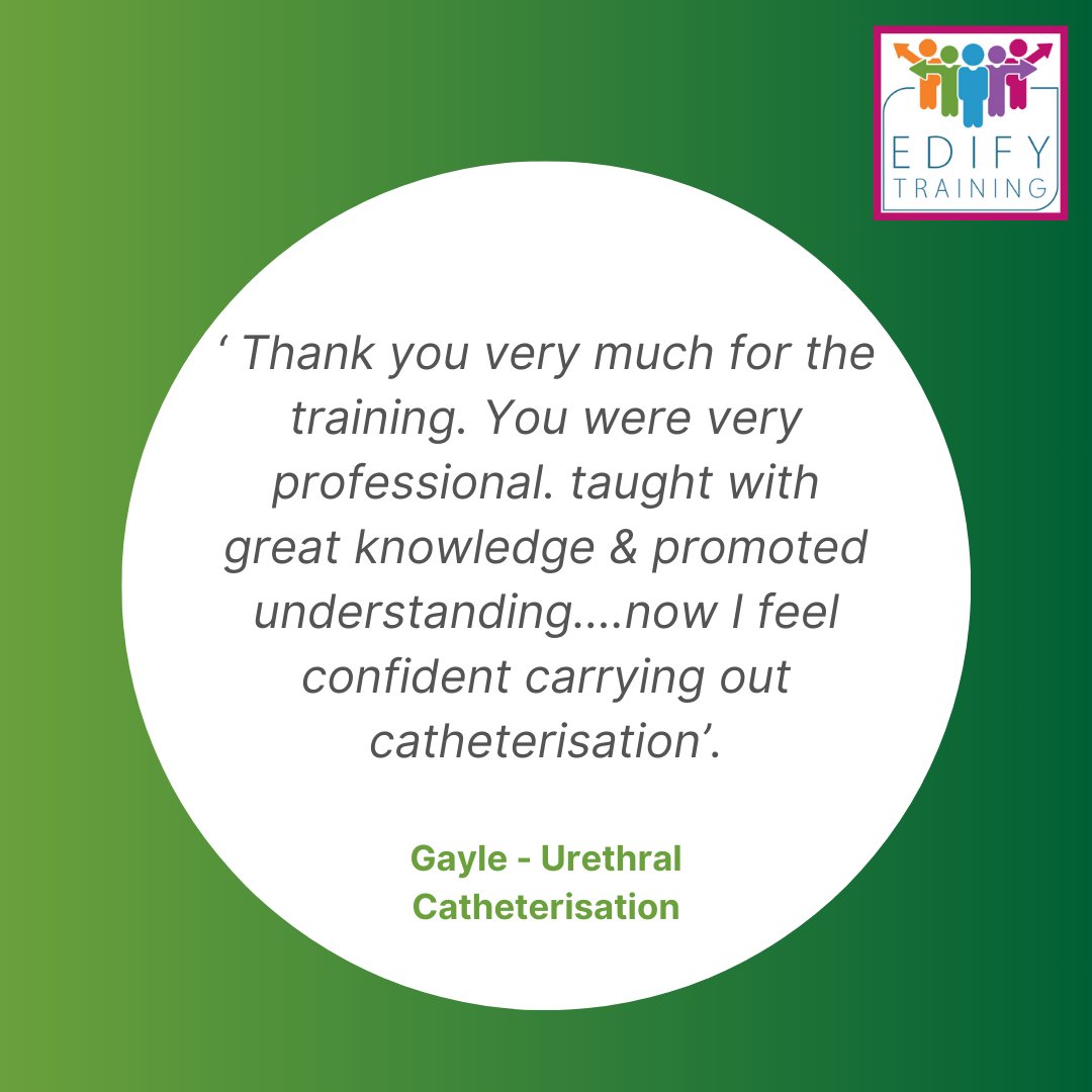 Ask us about our #catherisation courses for medical professionals.

Call on 01622 766078 to discuss your training requirements with one of our team.

edify-consultancy.co.uk/training-cours…