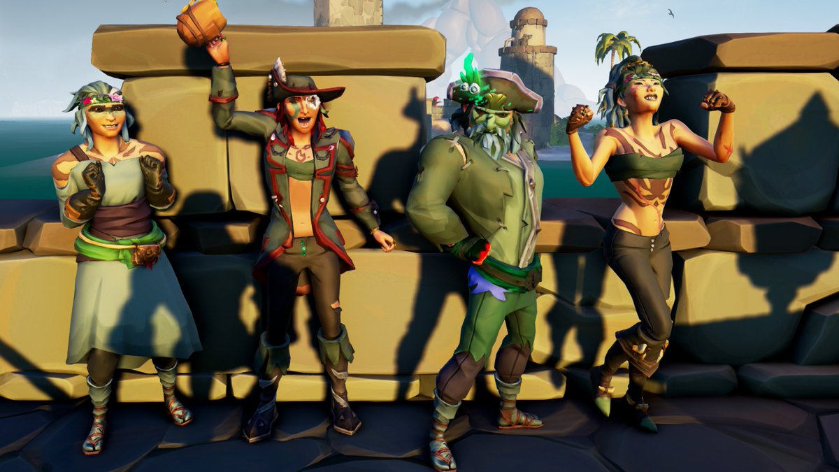 The Blue Fox (@the_pirate_foxo) on Twitter photo Theme: Pop Band
<a href="/SeaOfThieves/">Sea of Thieves</a> #StyleOfThieves
From left to right: <a href="/The_Pirate_Foxo/">The Blue Fox</a>, <a href="/MotherFlame87/">MotherFlame</a>, <a href="/Brotorchax/">Brotorcha</a>, <a href="/iQuirkyyy/">iQuirky</a> Theme: Pop Band
<a href="/SeaOfThieves/">Sea of Thieves</a> #StyleOfThieves
From left to right: <a href="/The_Pirate_Foxo/">The Blue Fox</a>, <a href="/MotherFlame87/">MotherFlame</a>, <a href="/Brotorchax/">Brotorcha</a>, <a href="/iQuirkyyy/">iQuirky</a>