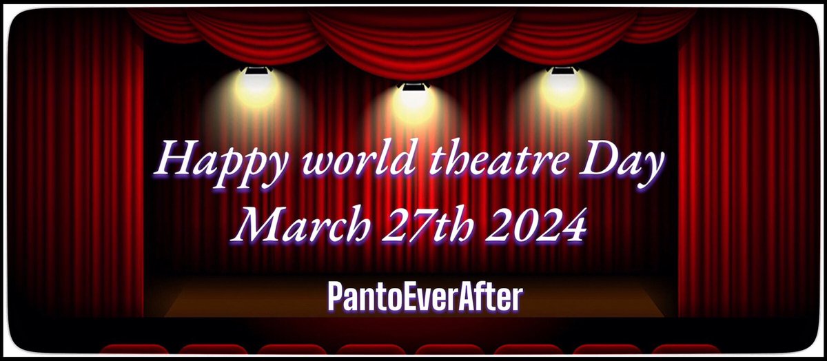 We would like to wish all the creatives out there a very happy world theatre day as well as all our amazing audience members that have supported us over the years in keeping this art form alive….❤️ #WorldTheatreDay2024 #livetheatre #WorldTheatreDay