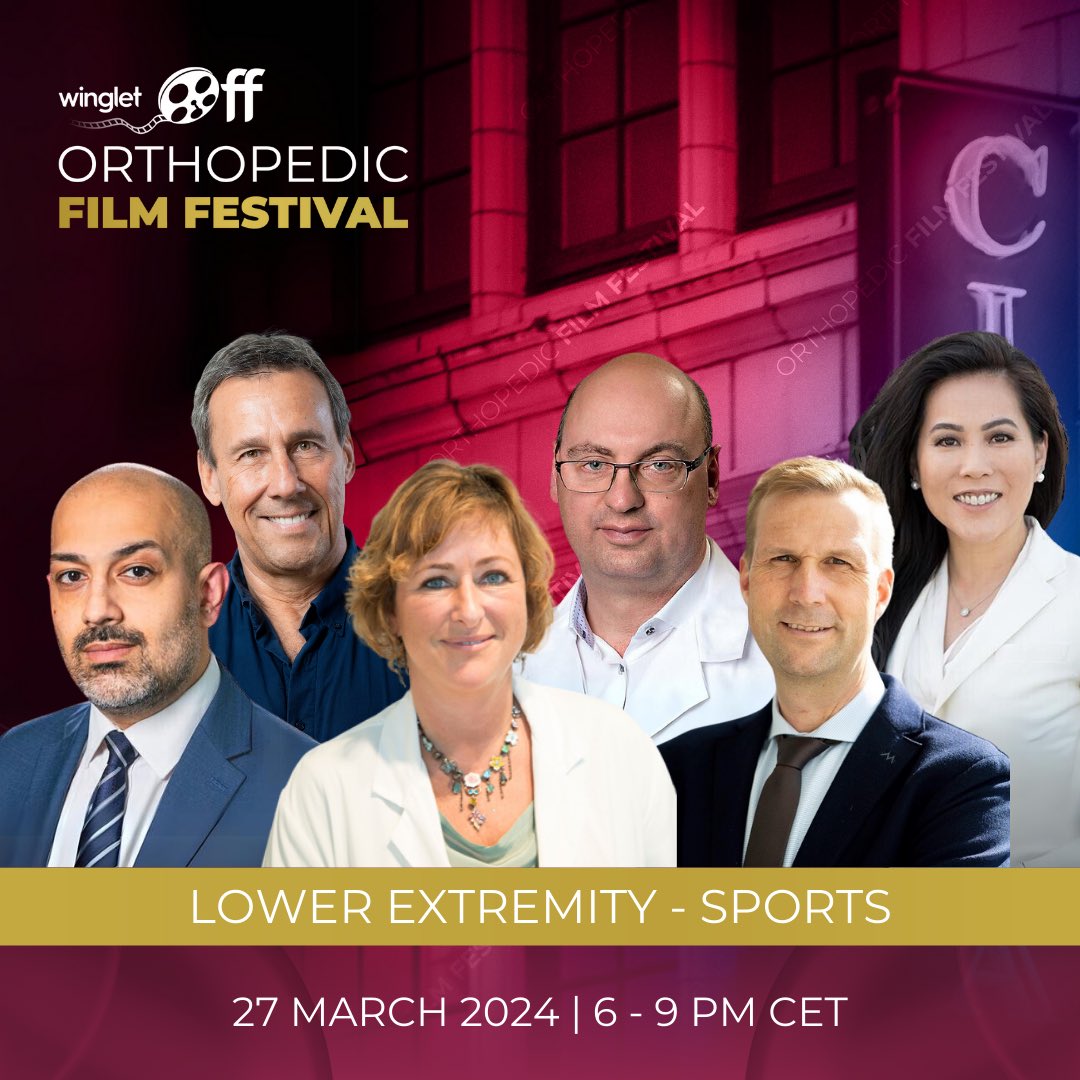 ✨ TONIGHT! I will be co-hosting the Orthopedic Film Festival alongside some of the biggest names in sports knee surgery. The Orthopedic Film Festival is totally free of charge and can be streamed at OFF2024.winglet.live🍿 #OFF2024 #orthopedicfilmfestival2024 #orthopaedics