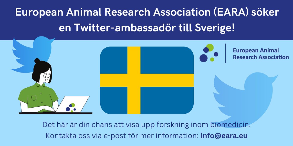 🇸🇪 We are looking for someone to run an EARA X account in Sweden! 🇸🇪 Please reshare!
