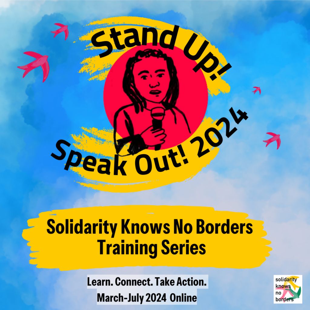 🔥 Calling social workers, doctors, charity workers & more. It's time to Stand Up, Speak Out for migrant solidarity! Stand Up, Speak out is a collective learning series for migrant justice. In April, we have 8 amazing sessions- free and online. Sign up: buff.ly/3Vp1uY1