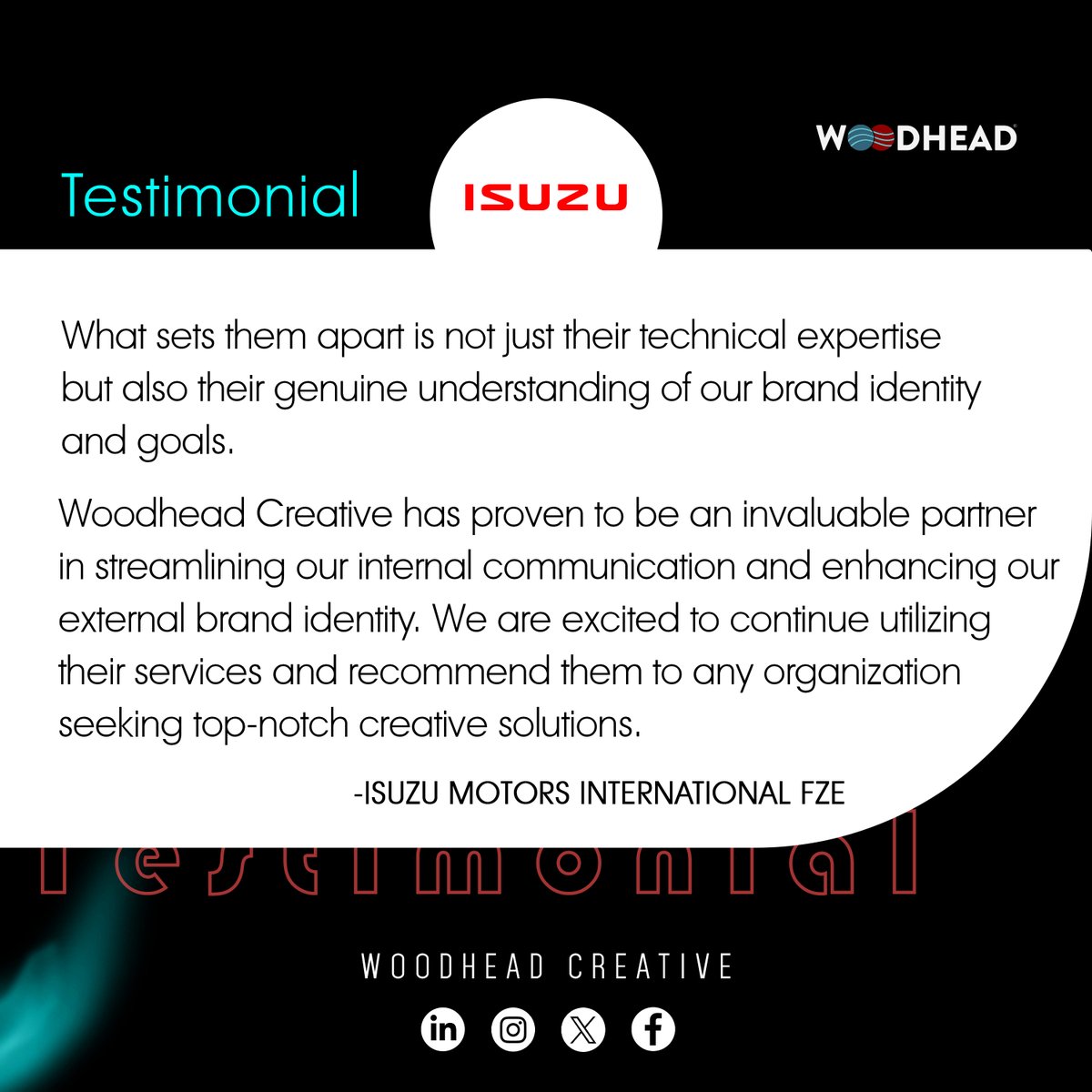 WoodheadWhc's tweet photo. https://t.co/BGDPkJu5A4
@IntlIsuzu 

#Isuzu #digital #services #testimonial #Design #content https://t.co/pb3O8BylwG