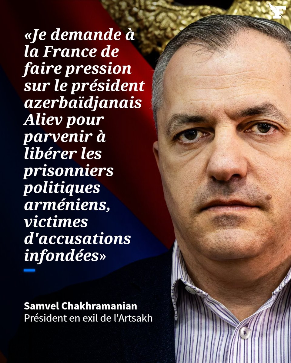 Six mois après l'attaque de l'Azerbaïdjan ayant abouti au départ forcé de la quasi-totalité des habitants du Haut-Karabakh ainsi qu'à la dissolution de l'enclave, le président en exil déplore des «arrestations arbitraires» et interpelle Emmanuel Macron. →lefigaro.fr/international/…