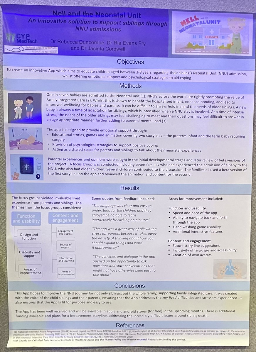 For those who want more poster and less of us!! @JacintaCordwell @RiaEvansFry1 @rebeccaduncombe @NIHRCypMedTech @TVWNeonatal #RCPCH24 #neotwitter #ficare