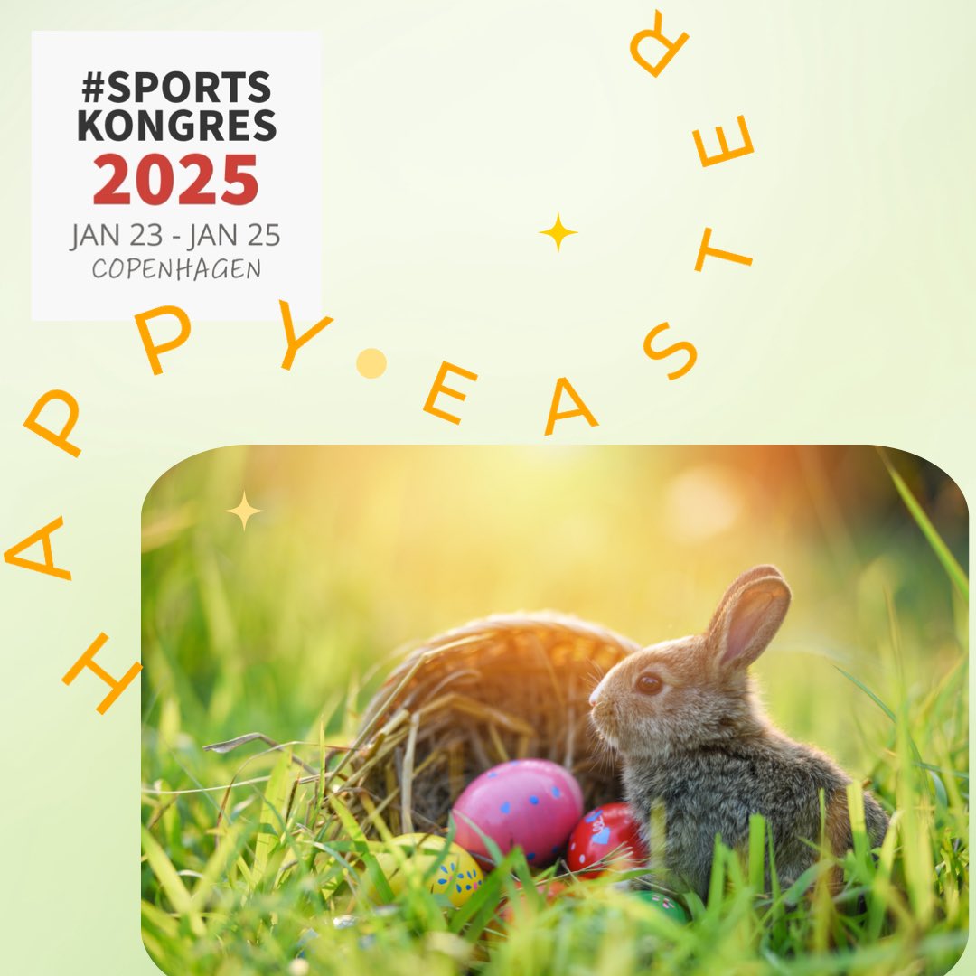 🐣HAPPY EASTER🌼 The organizing committee wish you all a happy Easter 🐰 #sportkongres2025