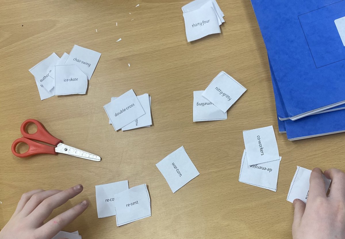 Whitchurch1's tweet photo. Did you know there are SEVEN reasons we might use a hyphen? Year 6 are trying to sort out hyphenated words today. #wpsliteracy https://t.co/lgLuQOMyqw