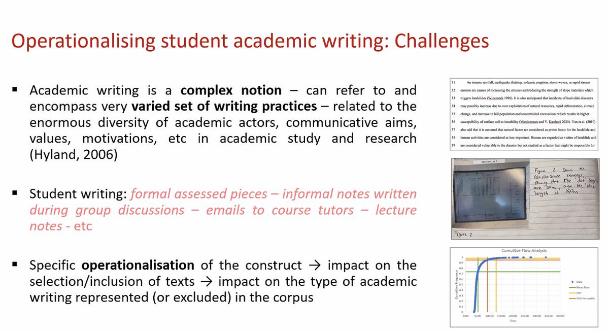 RaffaBottini's tweet photo. How can we build a corpus of English as a Medium of Instruction❓ @danagablas and Sally Ren are presenting the EMI Corpus project @LAEL_LU and discussing challenges in collecting student academic writing. https://t.co/MzkDzBbN3l