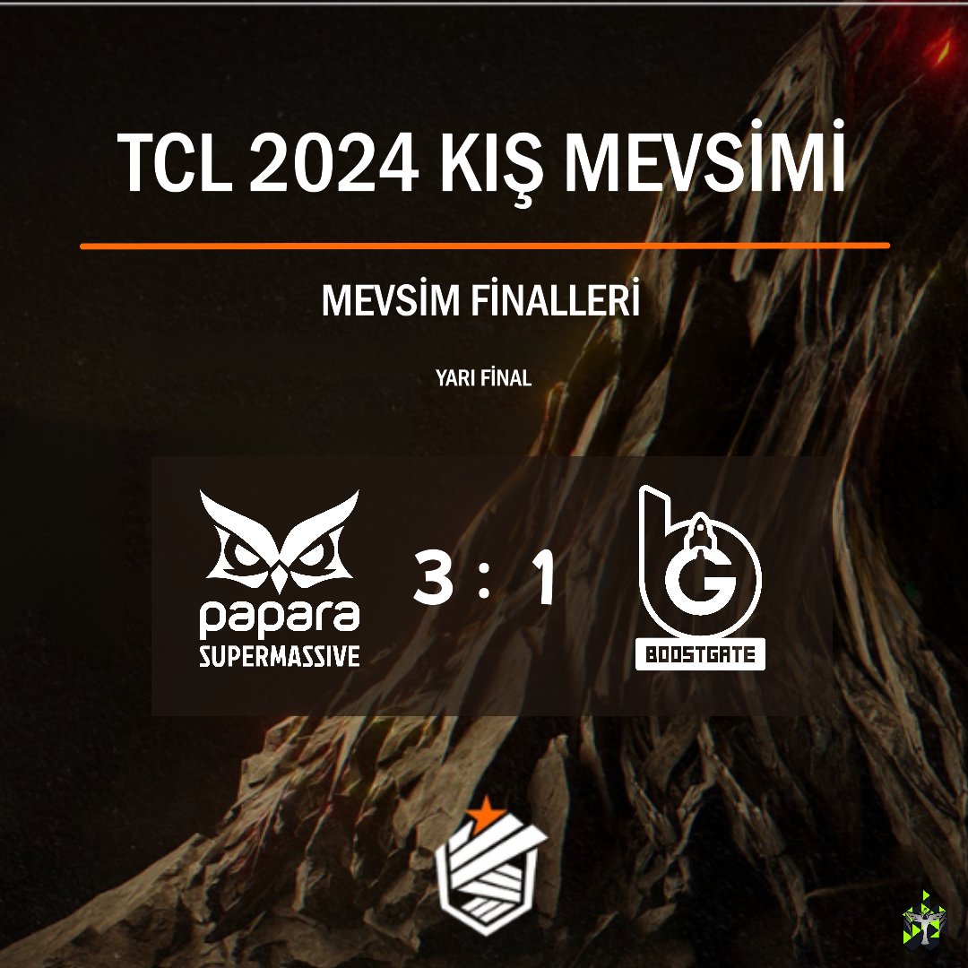#TCL Kış Mevsimi Finalleri'nde Papara SuperMassive rakibi BoostGate Esports'u 3-1 mağlup ederek son final biletinin sahibi oldu!

#KışMevsimi24 #ŞampiyonlukLigi #SUPWIN