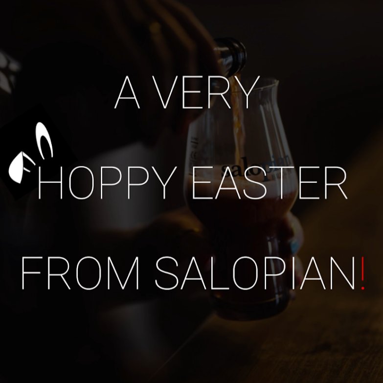 Hoppy Easter!
Whatever your plans, we hope you get to enjoy a pint of Salopian with loved ones this bank holiday weekend.
Cheers🍻