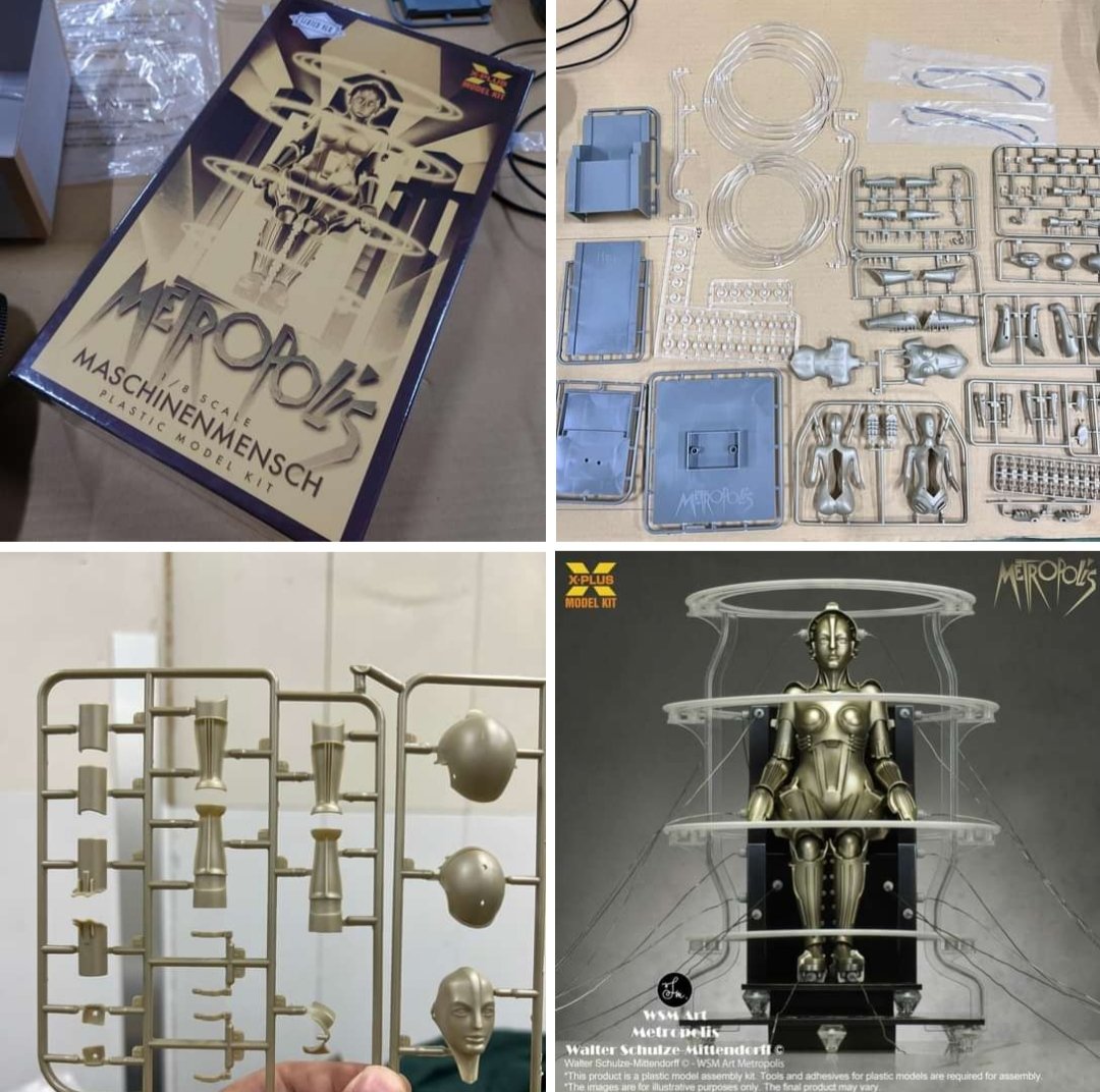 AliceB01973554's tweet photo. #TheotherStarfromSchöneberg💫
#BrigitteHelm💫
🧐🌟🎥 "Metropolis" assembly kit
"Maschinenmensch / Maria" Bastel Set 🌟 https://t.co/57o10MU8Ld