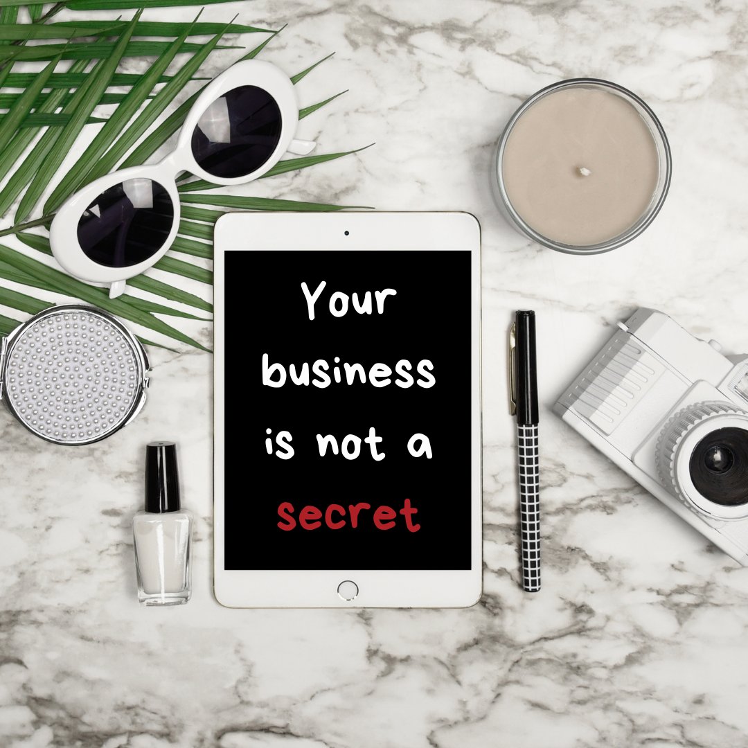 sparkofcreate's tweet image. Your Business Is Not A Secret!