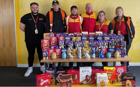 The Easter bunny has arrived at our @NewportCouncil Young Carers service, thanks to the generosity of staff at @DHLGlobal, Rogerstone, who have donated a wonderful collection of eggs. Thanks so much!