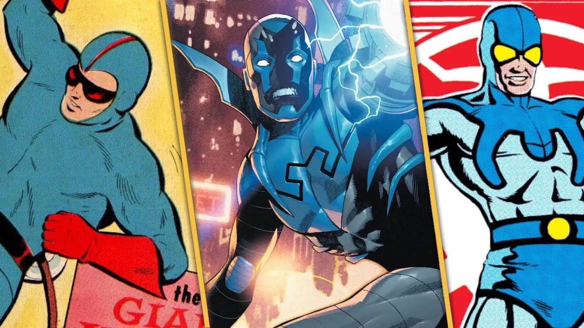 Charlton_Hero's tweet photo. #BlueBeetle went through three major character replacement shifts over the years since his humble origins and is the focus of #SuperBlogTeamUps coverage of replacement heroes! Who is your Blue Beetle? Join the conversation with the #SBTU now!
https://t.co/MLBVIsx5FT https://t.co/AxUKlr9qDE