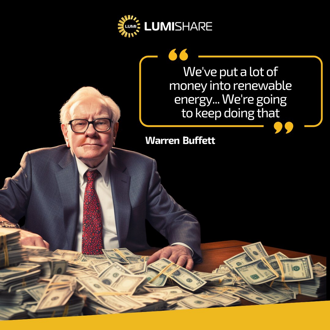 Warren Buffett, known for his keen investment insights, has highlighted renewable energy as a sector ripe with potential, underscoring the importance of sustainability in the future of global investments. 'We've put a lot of money into renewable energy... We're going to keep…