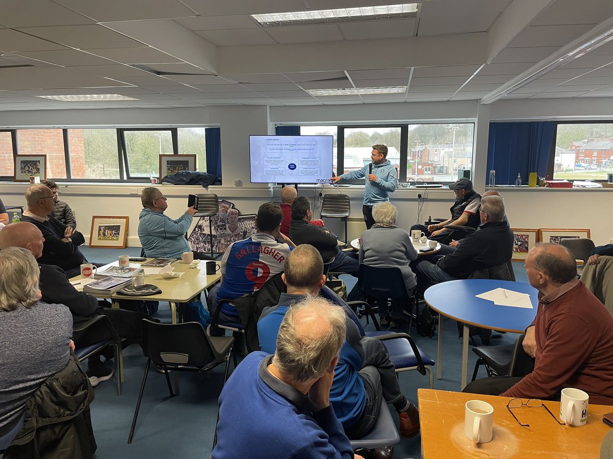 👏We were privileged to be joined by the Head of Academy Football Operations <a href="/Rovers/">Blackburn Rovers</a> @coachPG009 at Remember the Rovers who gave a fascinating insight into what goes on behind the scenes at Brockhall!

#BRCTInclusion #BRCTHealthandWellbeing #Rovers | <a href="/AgeUKBwD/">AgeUKBwD</a>