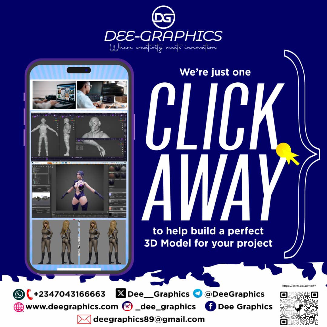 Dee__Graphics's tweet photo. Attention all businesses! Need a stunning 3D model or animation? Look no further! Our design brand specializes in creating beautiful and functional digital experiences. Let us bring your vision to life! 💻📱 #DesignExcellence #3Danimation #3dmodeling #3dprint #3dartwork https://t.co/PYF7TnFIPD
