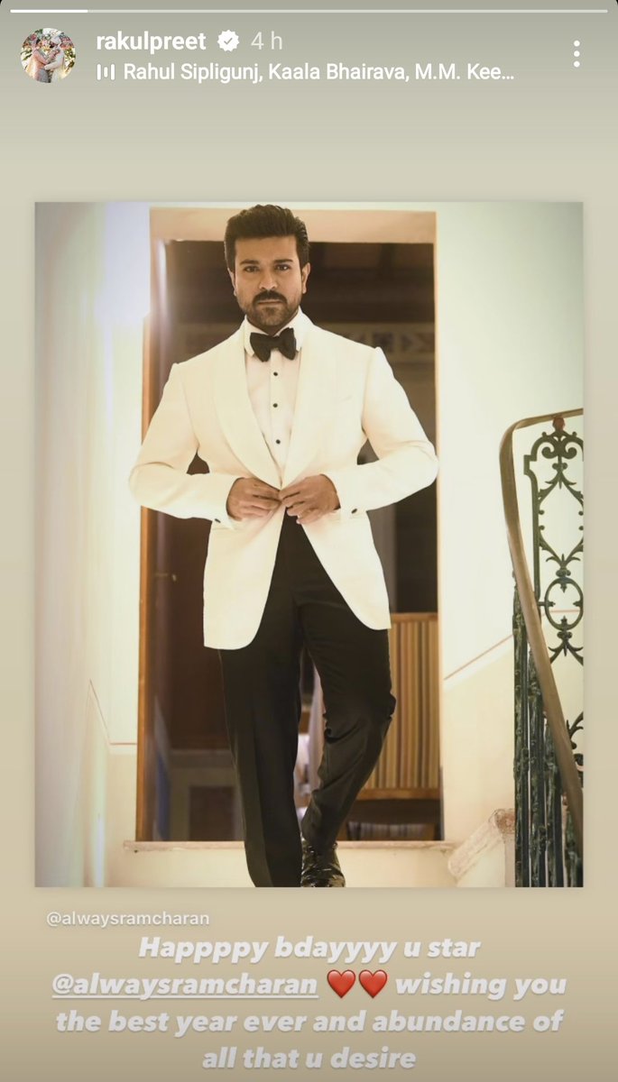 TweetRamCharan's tweet photo. Favorite of the Favorites ❤️‍🔥

@Samanthaprabhu2, @tamannaahspeaks, @Rakulpreet, #katrinakaif Wishes to Our Idol @AlwaysRamCharan through insta ❤️‍🔥

#HBDRamCharan https://t.co/UEPJKauQhN