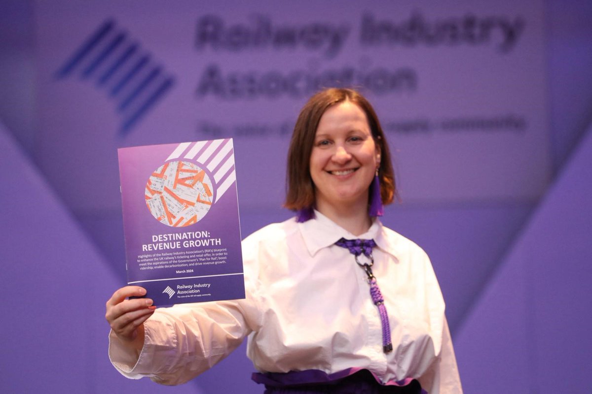 RIA Innovation Director Milda Manomaityte opened Day Two by launching a new report entitled 'Destination: Revenue Growth', which sets out some fresh ideas for improving fares and ticketing across UK rail #RIC24