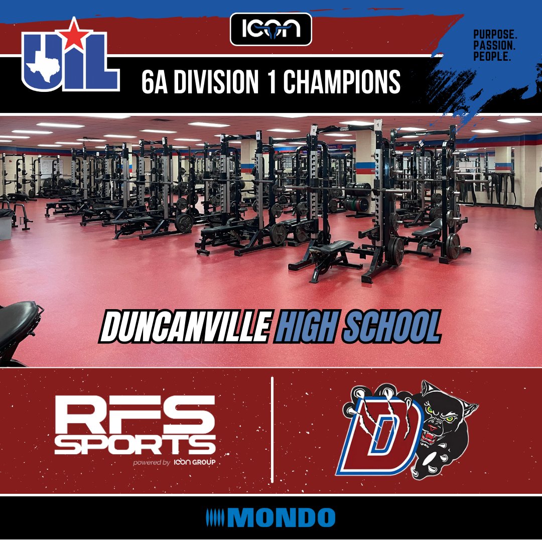 The Duncanville Panthers trained on a @MondoSport_USA #SportImpact floor during their 6A Division 1 title run 🏆🏈 Looking for sports flooring installation? Find your local sales rep for more info: team-icon.com/#find-a-sales-… #WeBuildICONs #IconicRooms