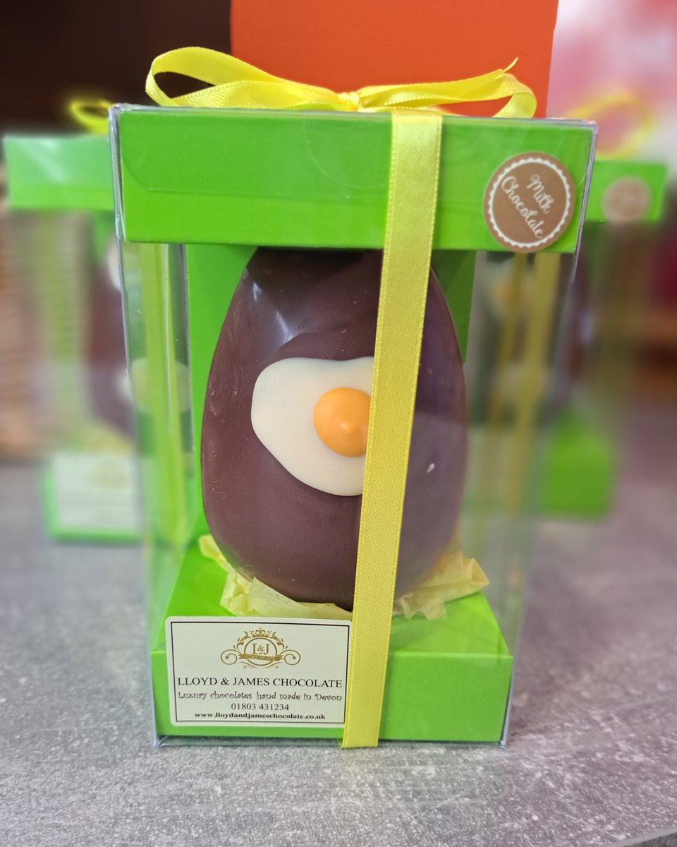 I've just made a fresh batch of our "fried egg" Easter eggs as they are selling so quickly. Great fun, made from the finest palm-oil free chocolate.