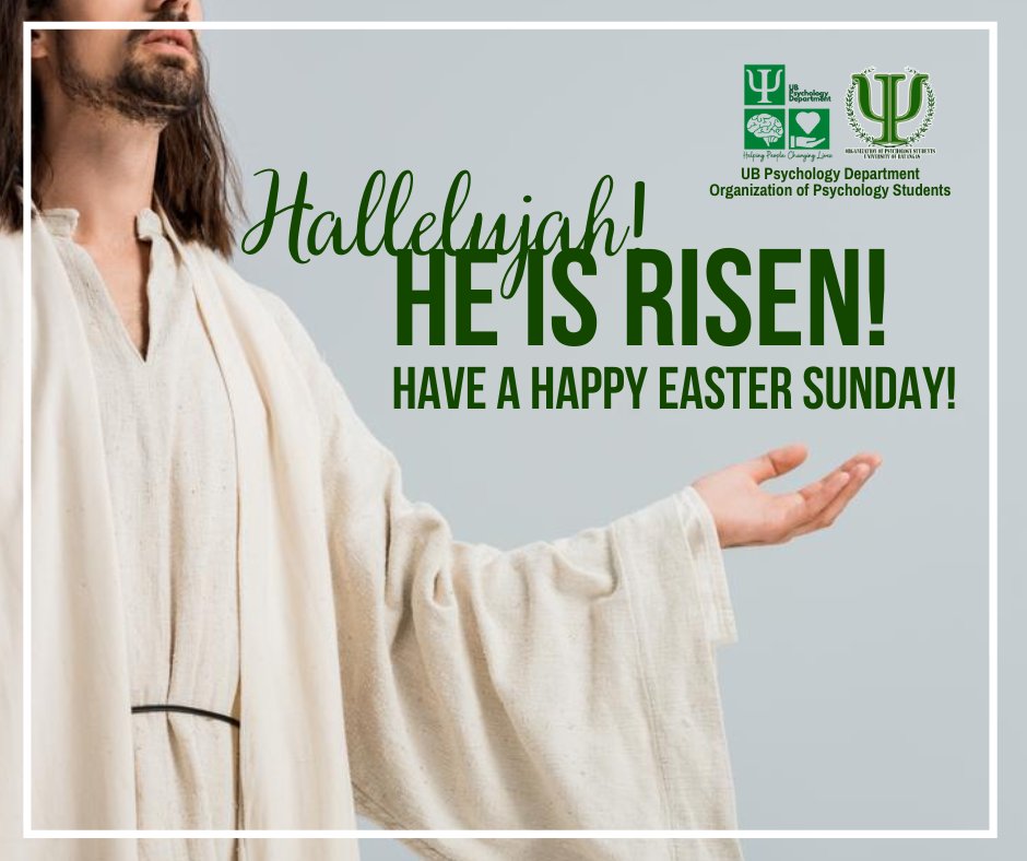 'He is not here; he has risen!' - Matthew 28:6  

May the miracle of Easter bring you love, joy and happiness to last a lifetime. Happy Easter! 

#UBOPS #PsychPower #OPStoppable #OPStrivingForExcellence #HolyWeek2024 #EasterSunday