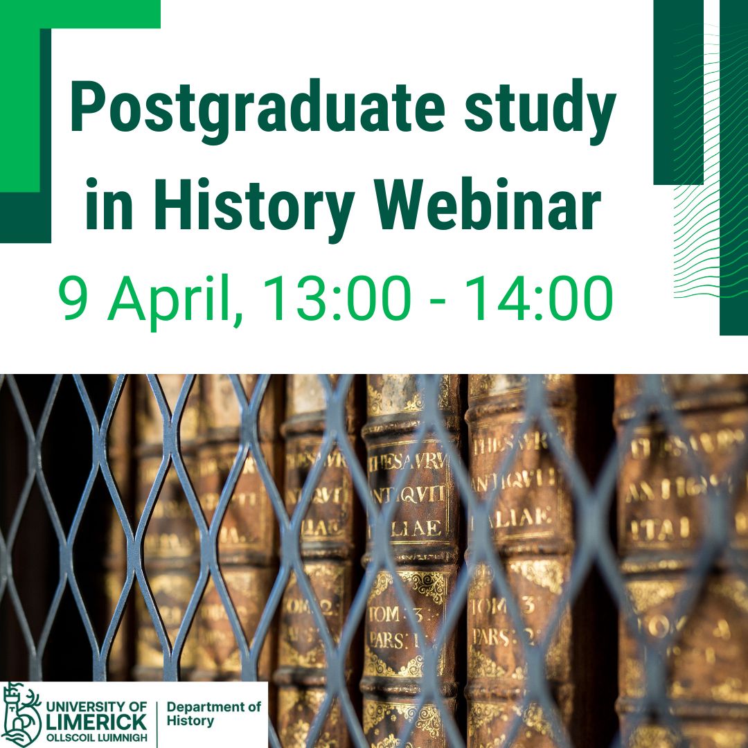 Join us online on Tuesday 9 April from 13:00 – 14:00 to learn about our exciting postgraduate programme in History. Hear from faculty teaching on the programme and listen to our panel of students and alumni about their experience of the programme Register: tinyurl.com/huke22dt