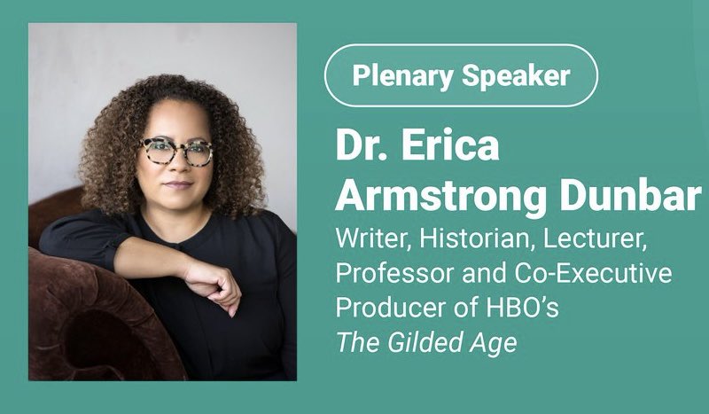 🎤Coming up this morning at #ADreamDeferred24 #HBCUConf a conversation with Dr. @ericaadunbar. Her work highlights the importance of diverse voices within the American story. 🏆