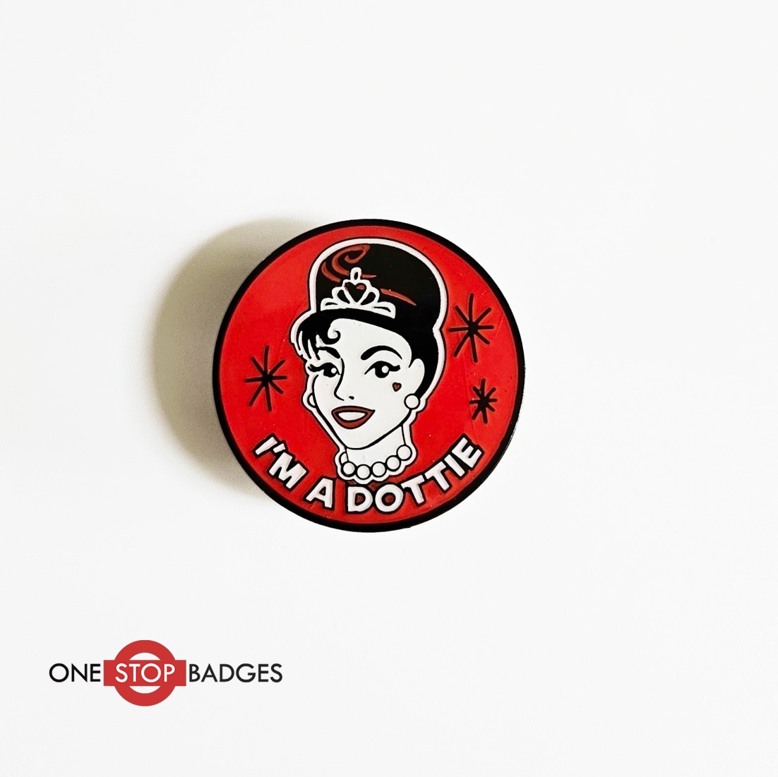 I'm a Dottie'  Soft Enamel Badges 

#pinbadges #pins #badges #enamelpins #enamelpinbadges #enamelbadges #pindesign #custompins #custombadges #softenamelpins #personalisedpins #dottie