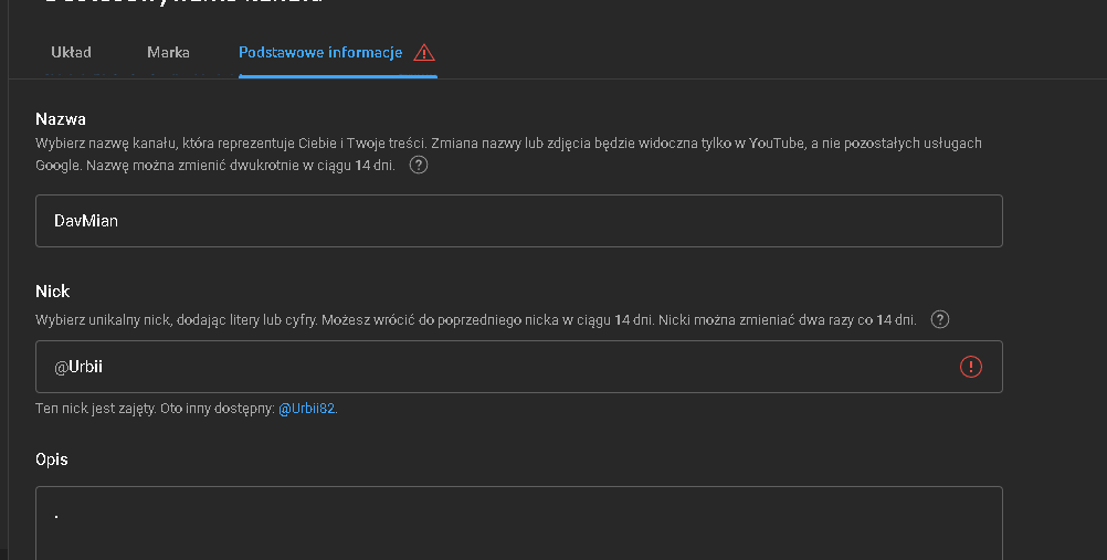 UrbiOfficial's tweet photo. @TeamYouTube When I try to edit my channel handle to Urbii, it is busy https://t.co/Ny4t4N3FRL