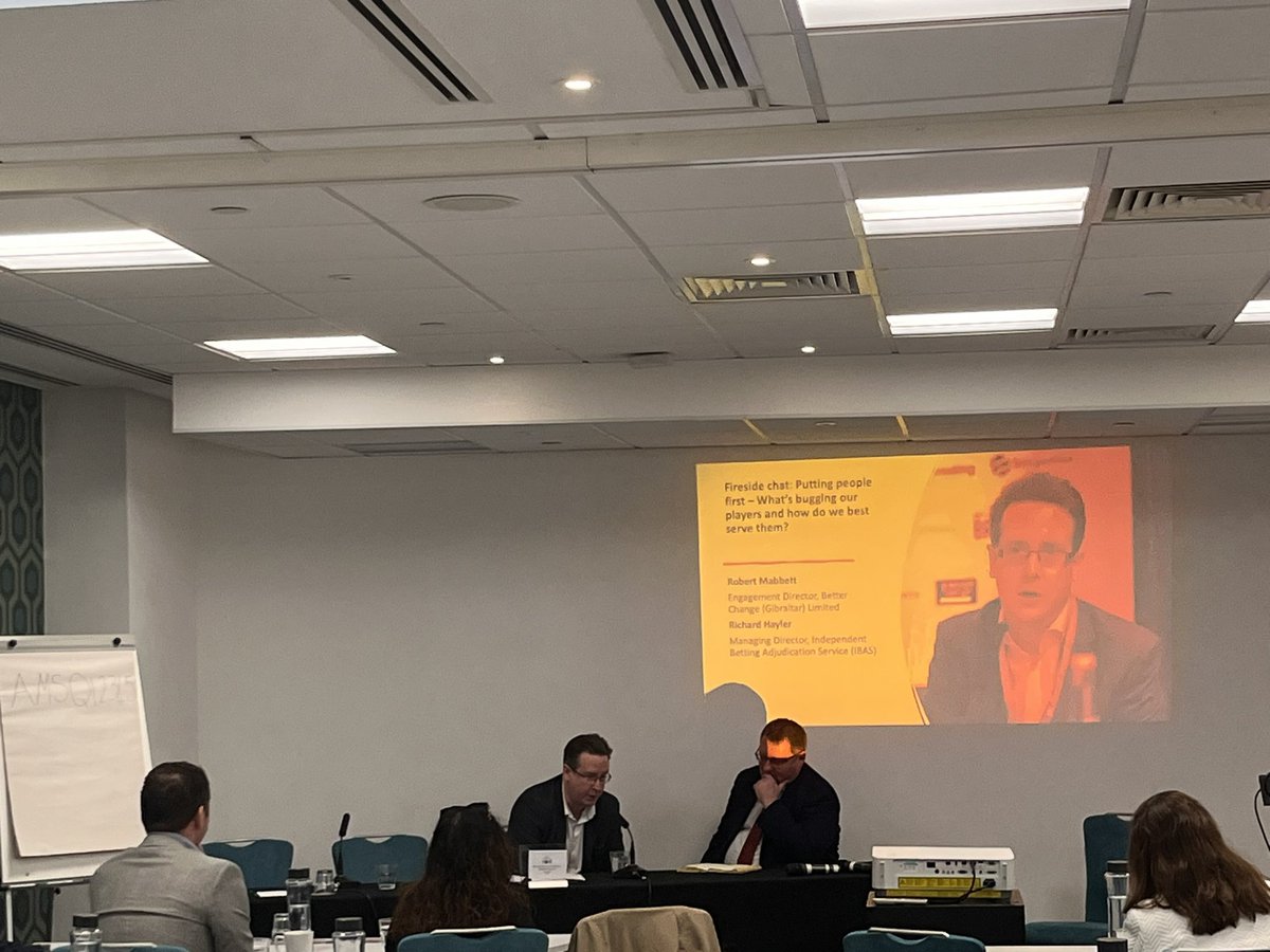 What’s bugging our players and how do we best serve them? Over to you Robert Mabbett, Better Change (Gibraltar) Limited. Richard Hayler <a href="/IBAS_UK/">Independent Betting Adjudication Service (IBAS)</a> 

#KNEvents #positiveplay