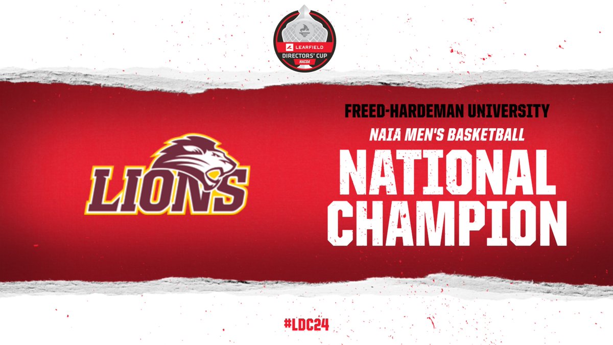 For the first time in program history, @gofhulions are the 2024 NAIA Men's Basketball National Champions! #LDC24
