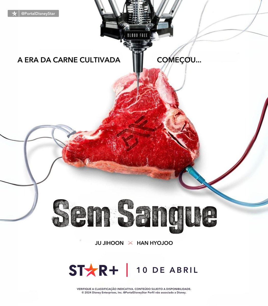 PortalHuluBR's tweet photo. Conspirações, conflitos e carne cultivada. Um perigoso futuro Sem Sangue.
#SemSangue Série Original. Estreia em 10 de Abril no #StarPlusBR.
#JuJiHoon #HanHyoJoo #BloodFree #LeeHeeJoon #LeeMooSaeng #ParkJiYeon #JeonSeokHo #KimSangHo #지배종 https://t.co/tTYftGCke5