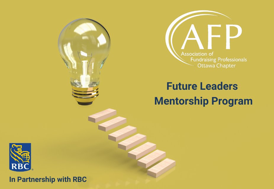 AFP Ottawa Future Leaders Program is back! New to fundraising & looking to expand your knowledge and network, sign up to be a protégé! A seasoned pro who wants to nurture the next generation of fundraisers, become a mentor. Applications are due April 10! afpottawa.ca/future-leaders.